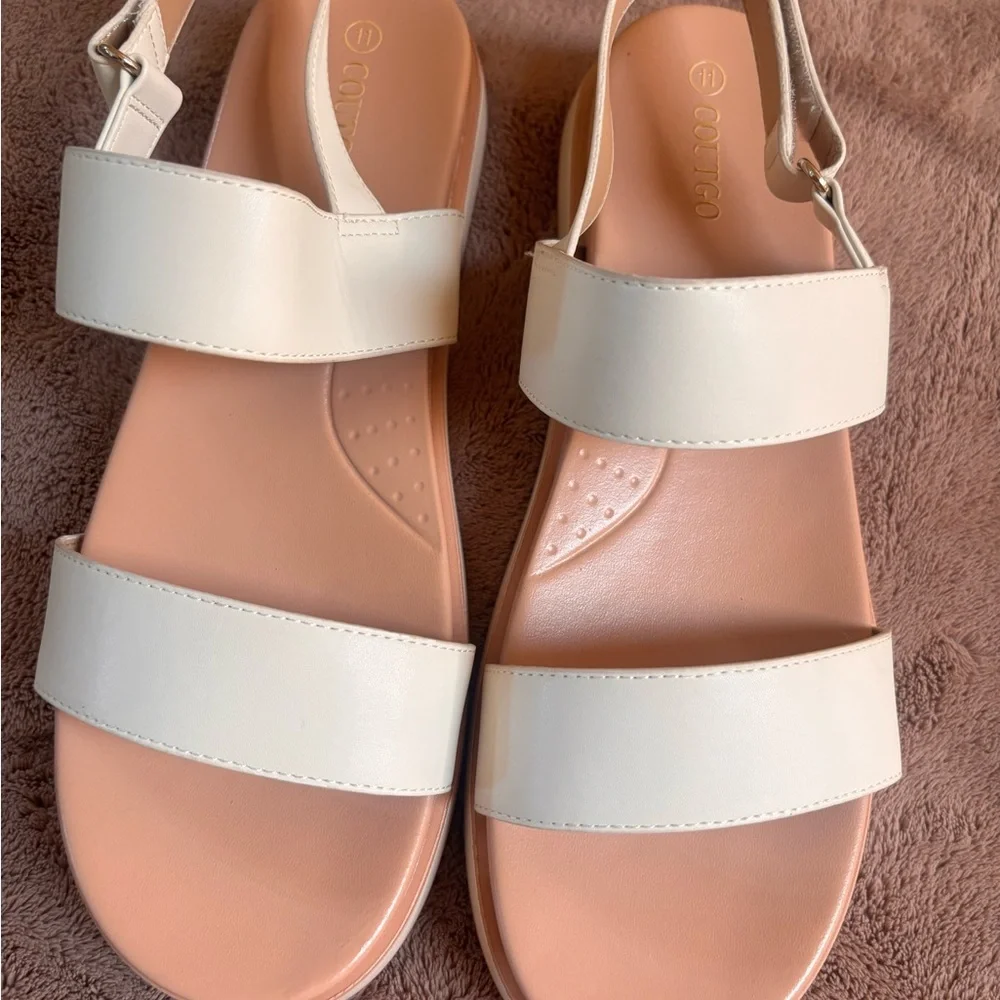 Chic cream Women's Sandals - Picture 4 of 11